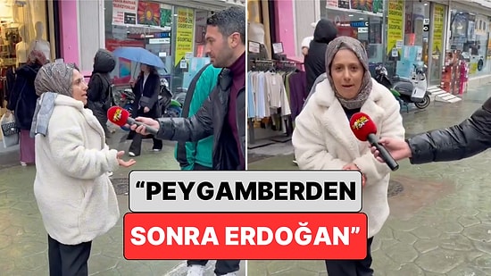 Bir Sokak Röportajında Cumhurbaşkanı Erdoğan'ı Övmenin Dozunu Kaçıran Kadının Sözleri Viral Oldu