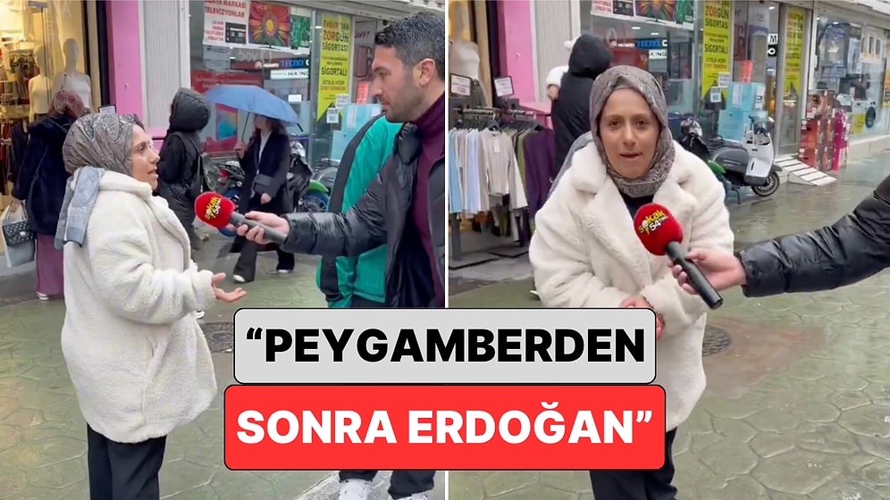 Bir Sokak Röportajında Cumhurbaşkanı Erdoğan'ı Övmenin Dozunu Kaçıran Kadının Sözleri Viral Oldu