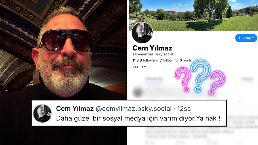 O da Hesap Açtı: Bluesky Göçüne Katılan Cem Yılmaz Profilinin Linki Açılmayınca Elon Musk'a İsyan Etti!