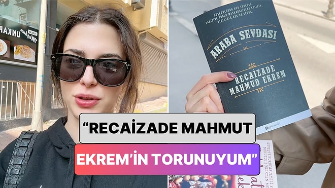 Defne Samyeli'nin Kızı Derin Talu Bir Kitapçıya Giderek "Ben Recaizade Mahmut Ekrem'in Torunuyum" Dedi