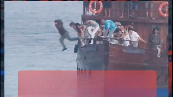 "Partinin ortasında müzik kesildi. Yarışmacılara 'Sizi denize atıyoruz' dedik."