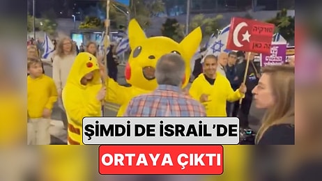 Eylemlerin Maskotu Oluyor: Pikachu ABD'den Sonra Şimdi de İsrail'deki Eylemde Görüldü