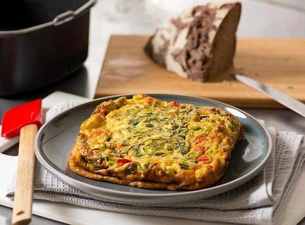 8. Sebzeli Omlet ve Çırpılmış Tofu