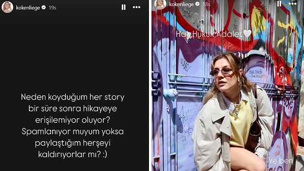 Birçok Instagram kullanıcısı gibi hikayelerine erişim sorunu yaşayan Ege Kökenli bunun neden olabileceğini önce takipçilerine sordu.