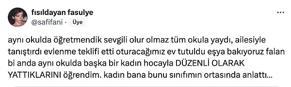 Bunu gören diğer kullanıcılar da kendi aldatılma hikayelerini anlatmaya başladı.