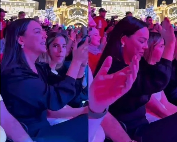 Kızını gözlerden uzak bir şekilde büyütme kararı alan Ebru Gündeş, Alara ile birlikte Suriyeli şarkıcı Assala'non konserine katıldı.