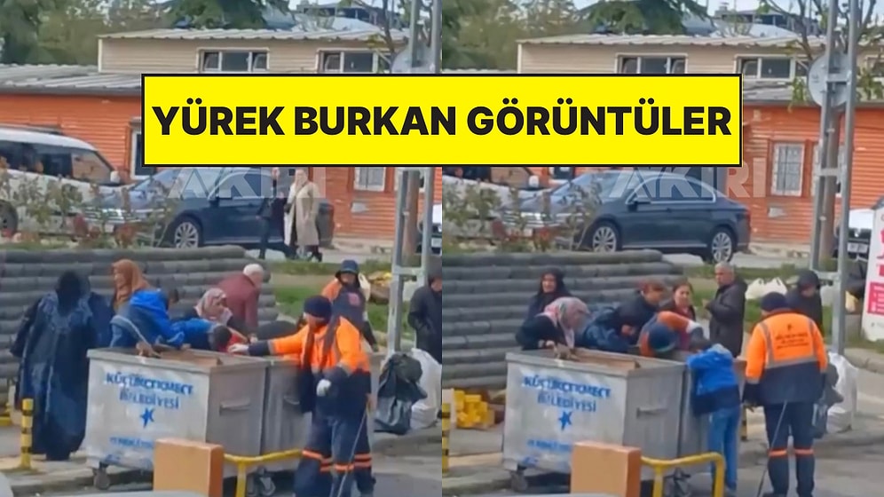 Marketin Tarihi Geçmiş Ürünleri Çöpe Dökmesiyle İhtiyacı Olan Vatandaşların Topladığı Kayda Yansıdı