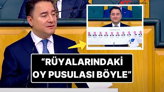 DEVA Partisi Genel Başkanı Ali Babacan İktidarın Hayalindeki Oy Pusulasını Paylaştı