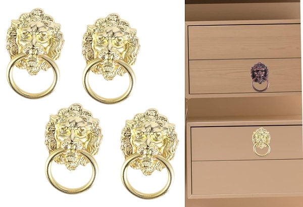 2. Dolaplarınıza ve odanıza ayrı bir hava katacak olan vintage dolap kulpları.