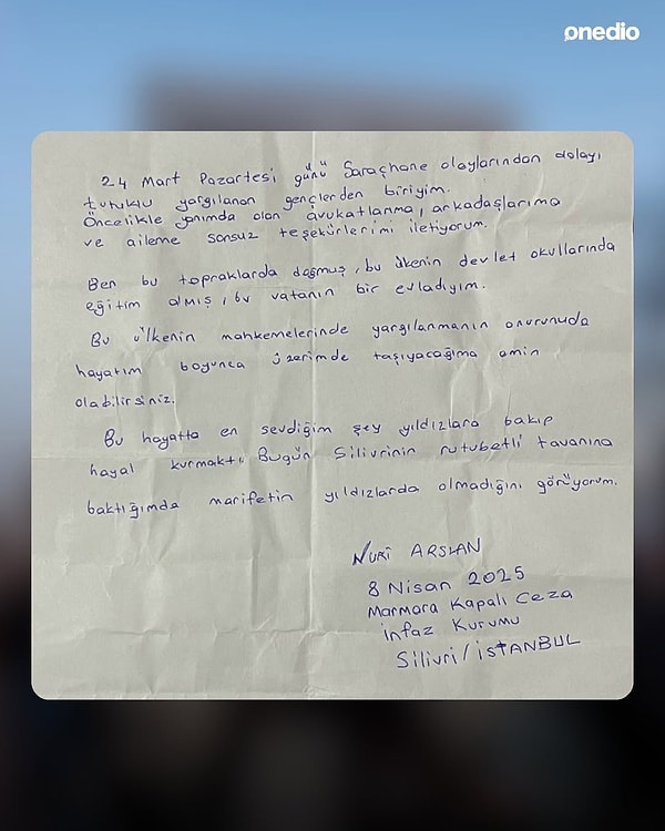 İşte öğrencilerden gelen mektuplar... 👇🏻