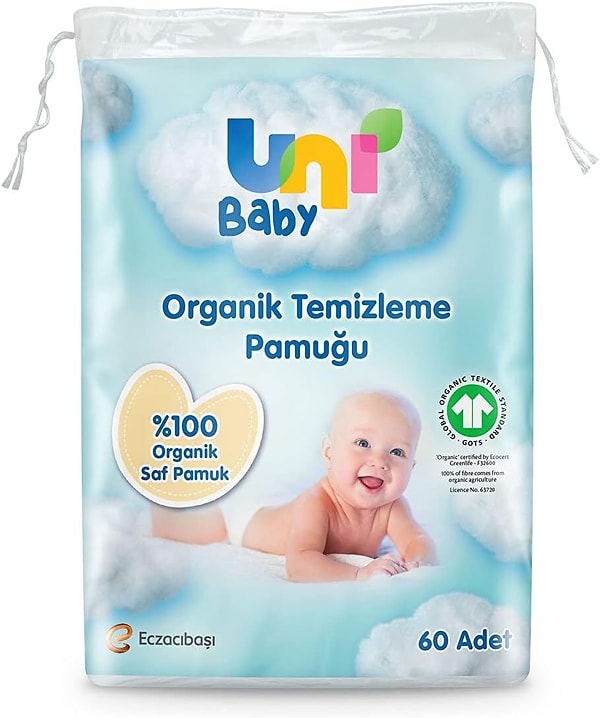 Uni Baby Bebek Temizleme Pamuğu