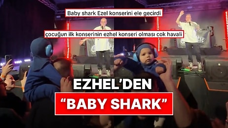 İlk Kez Konsere Giden Bebeğe Ezhel ve Dinleyicilerden “Baby Shark” Şov!