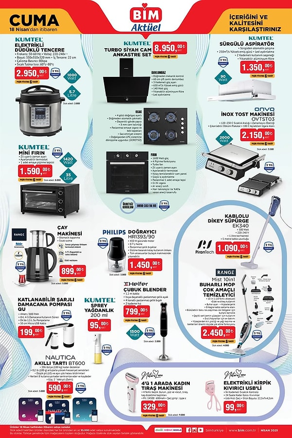 Kumtel Elektrikli Düdüklü Tencere 2.950 TL