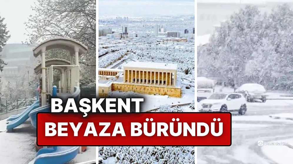 Ankara’da Beklenen Kar Yağışı Başladı: Başkent Sabah Saatlerinde Beyaza Büründü!