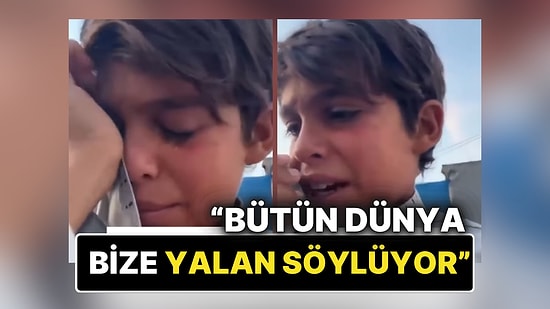 Gazzeli Bir Çocuk Gözyaşları İçinde "Lütfen Artık Savaşı Durdurun" Diye Feryat Etti