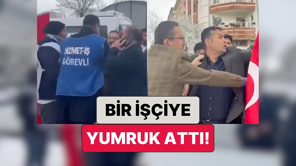 Eylem Yapan İşçilerin Çadırına Müdahale Eden AKP’li Belediye Başkanı Veysel Tiryaki Bir İşçiye Yumruk Attı