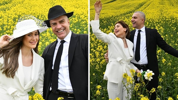 Berdan Mardini ve eşi Dilara Hanım evli bir çift olarak ilk soluğu çiçek bahçesinde almış olacak ki Mardini, nikah fotoğraflarının ardından mutluluk dolu bu pozları paylaştı⬇