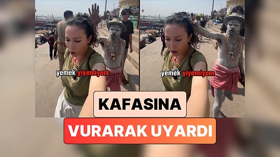 Hindistan'da Yaşadıklarına Sitem Ederek Yürüyen Kadın Bir 'Sadu'nun Beklenmedik Uyarısıyla Şaşkına Döndü