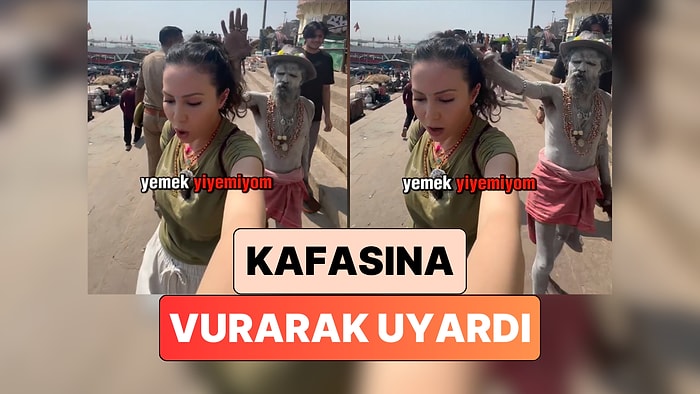 Hindistan'da Yaşadıklarına Sitem Ederek Yürüyen Kadın Bir 'Sadu'nun Beklenmedik Uyarısıyla Şaşkına Döndü