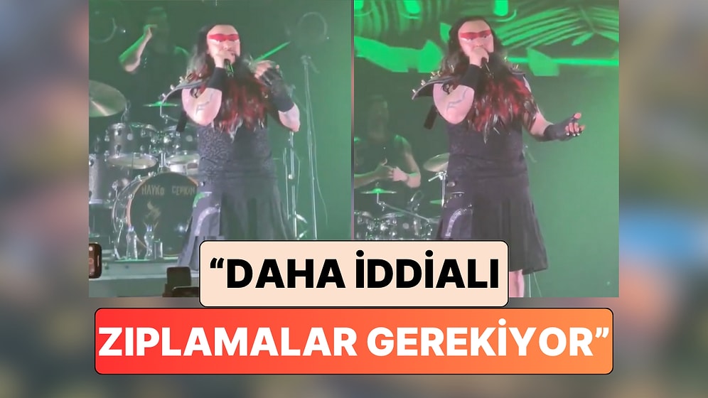 Hayko Cepkin'in "Zıplamayan Tapyyip'çi" Sloganları Atan Dinleyicilerine Sözleri Dikkat Çekti