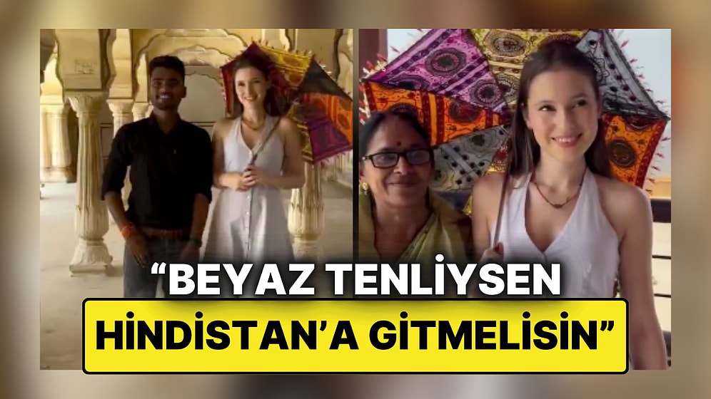 Adeta Bir Film Yıldızı Gibi Etrafı Sarıldı: Hindistan’a Tatile Giden Türk Kadın Yoğun İlgiyle Karşılaştı