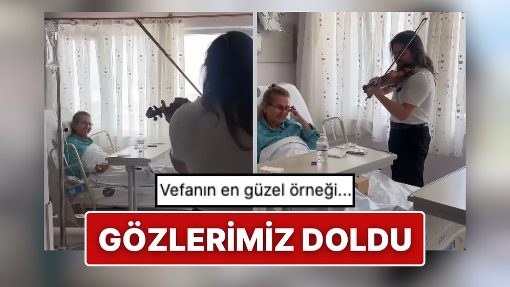Hastane Odası Bir Anda Değişti: Yıllar Sonra Gördüğü Öğretmenine Kemanıyla Sürpriz Yaptı!