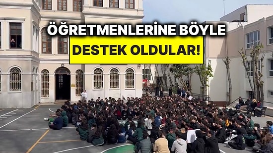 Vefa Lisesi Öğrencileri Kadrosuz Bırakılan Öğretmenleri İçin Oturma Eylemi Yaptı