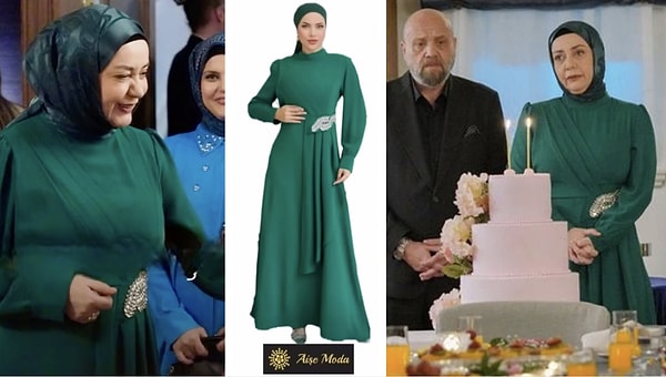 Gündeme bomba gibi düşen zehirlenme sahnesine dair birçok detay konuşulurken, Pembe'nin doğum günü kutlamasında giydiği şık yeşil elbise de dikkatlerden kaçmadı.