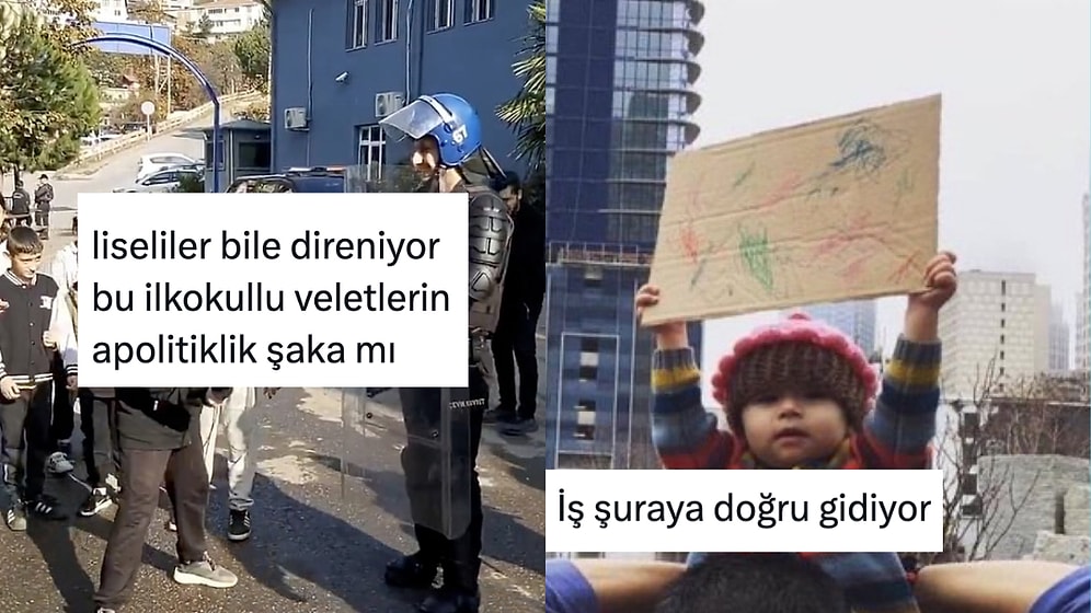 Protestoların Liselere Kadar Yayılmasına İki Çift Lafı Olan Kişiler