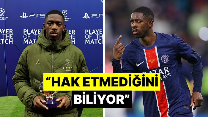 Ödül Alan Dembele'nin Dikkat Çeken Mutsuzluğu