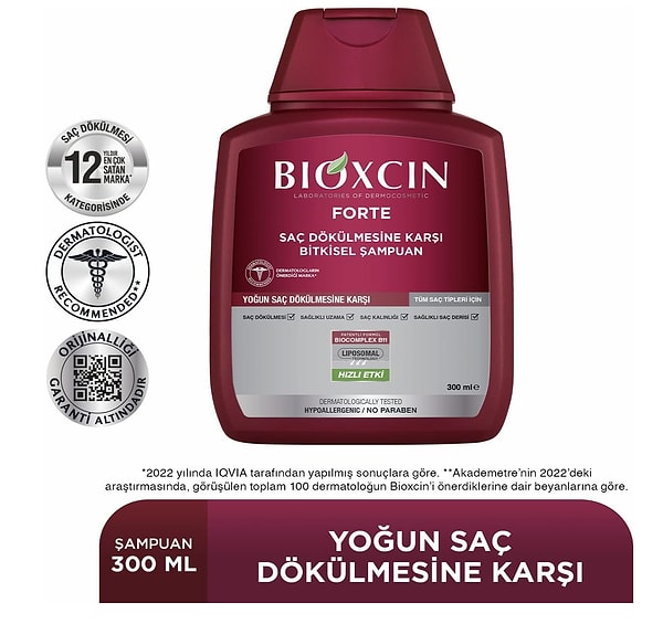BİOXCİN Forte Şampuan 300Ml