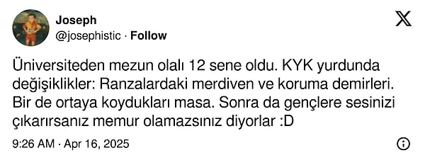 Olumlu değişime rastlayamayan da...