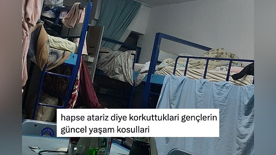 Bir Yurt Odasından Paylaşılan Fotoğraf Sosyal Medyanın Gündeminde