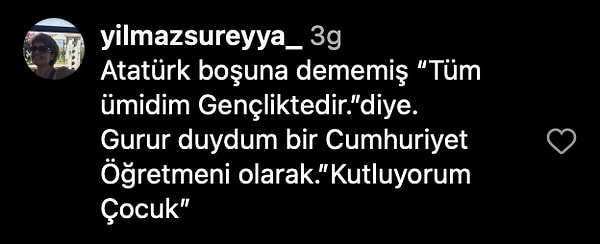 Genci pek çok kişi takdir etti;