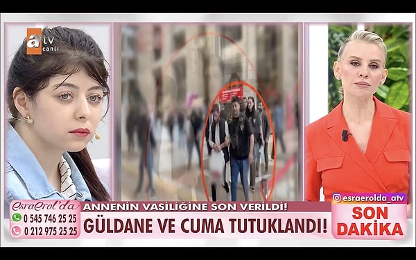 Esra Erol bugünkü yayında kayınvalide ve damadın mahkemedeki hallerinden bahsetti.