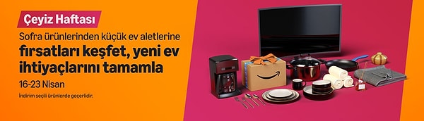 Amazon.com.tr kampanyaları ve detaylarına ulaşabileceğiniz linkler aşağıda: Görseli