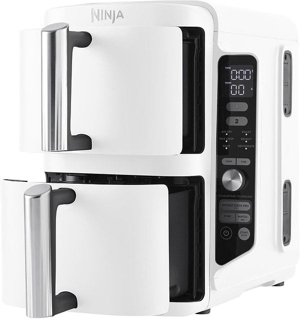 Ninja DoubleStack XL 9.5L Çift Hazneli Az Yağlı Pişirici