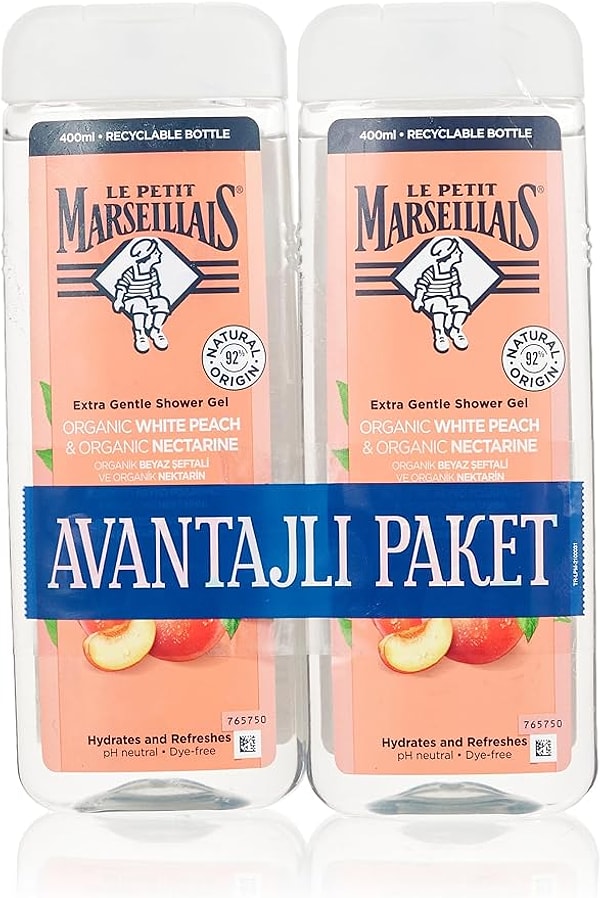 Le Petit Marseillais Duş Jeli Beyaz Şeftali ve Nektarin