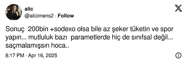 Saçmaladığını söyleyenler de...