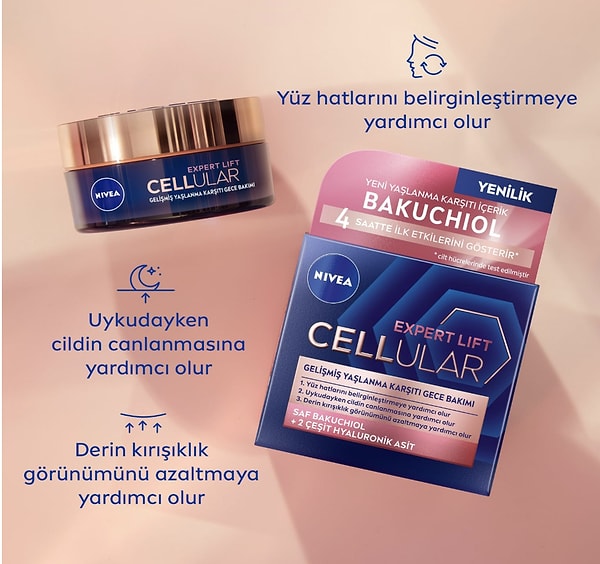 10. NIVEA Cellular Expert Lift Gece Kremi