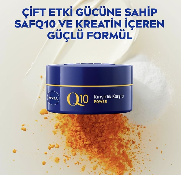 13. NIVEA Q10 Power Kırışık Karşıtı Gece Kremi