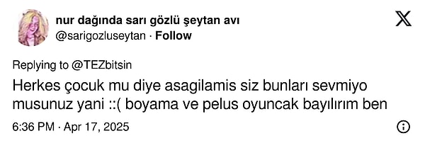 Destekleyenler de oldu...