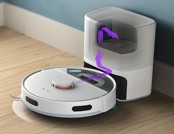 7. Philips 2000 Serisi Islak Kuru Moplu İstasyonlu Robot Süpürge