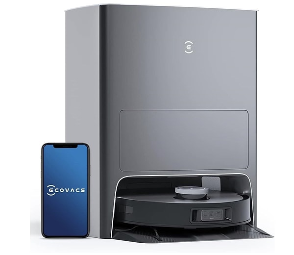 5. Ecovacs Deebot X1 Omni Siyah Renk Akıllı Robot Süpürge ve Paspas