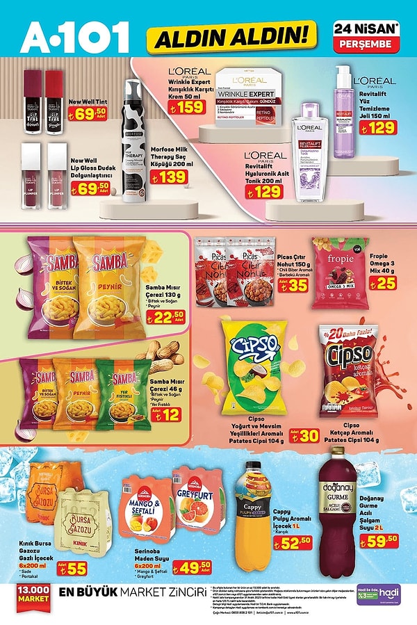 Gıda ve hijyen ürünleri