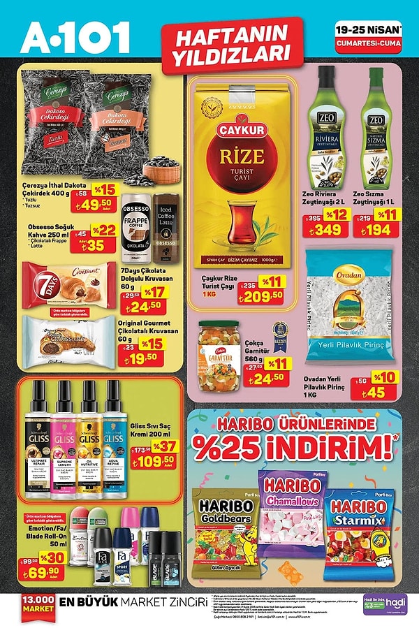Çaykur Rize Turist Çayı 1 Kg 209,50 TL