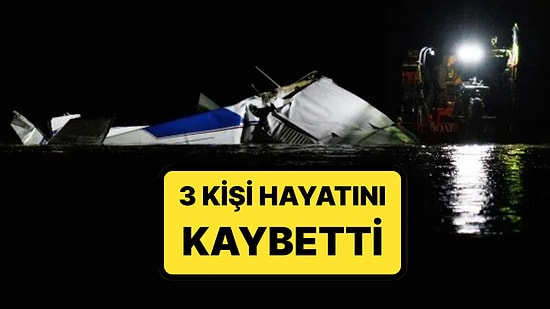 ABD'de Bir Uçak Daha Nehre Düştü: 3 Kişi Hayatını Kaybetti