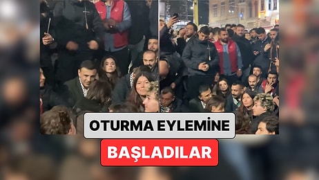 Gazze Eylemine Polis Müdahalesi Gelmişti: Özgür Çelik Üniversitelilerle Birlikte Oturma Eylemine Başladı
