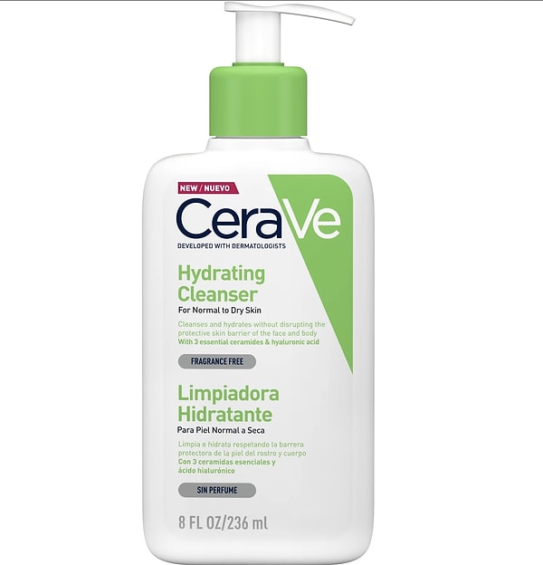 9. CeraVe Nemlendiren Temizleyici - 473ml
