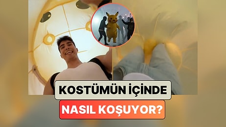 Pikachu Kostümüyle Eylemlere Damgasını Vuran Genç Kostümün İçinde Nasıl Koştuğunu Paylaştı